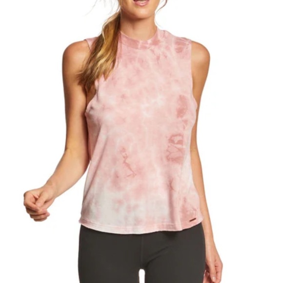 Spiritual Gangster Blush Tie-Dye Muscle Tee | M - Picture 1 of 6
